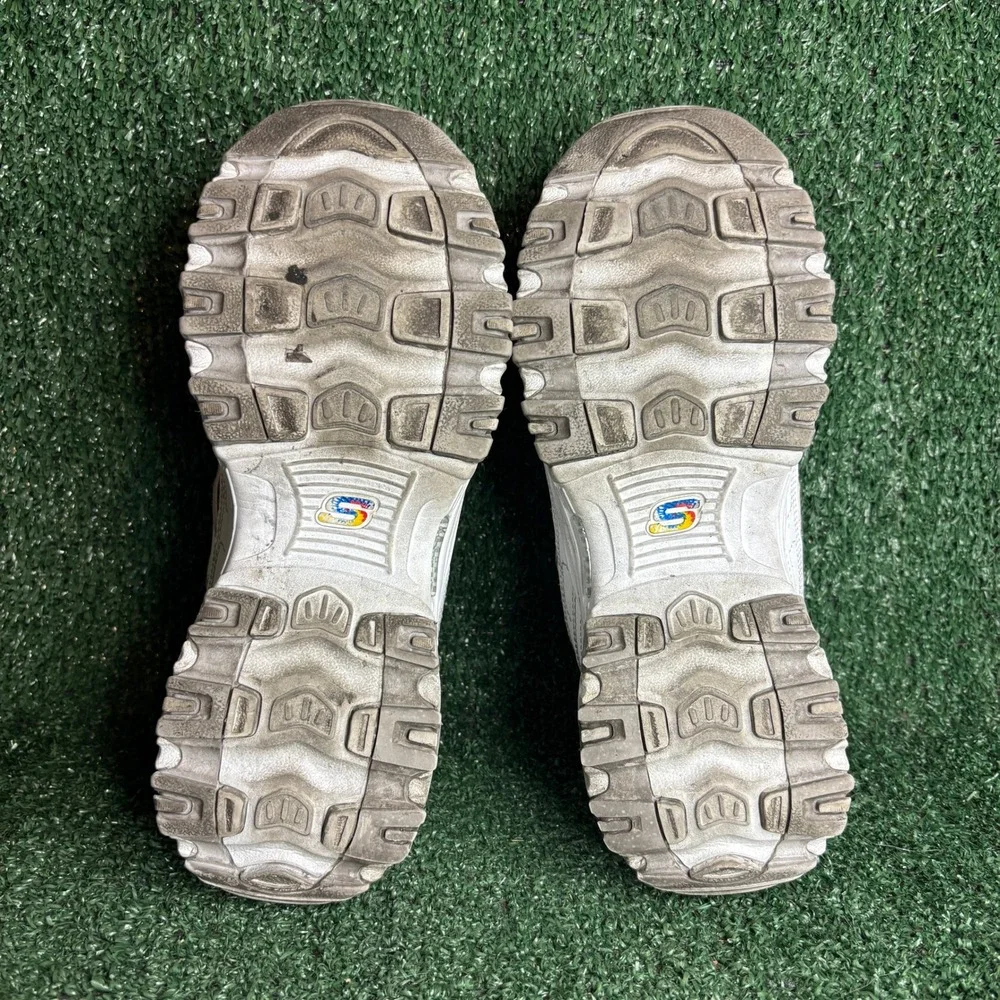Skechers D'Lites Summer Fiesta‎ Tie Dye Chunky Air Cooled Sneaker White Womens 8